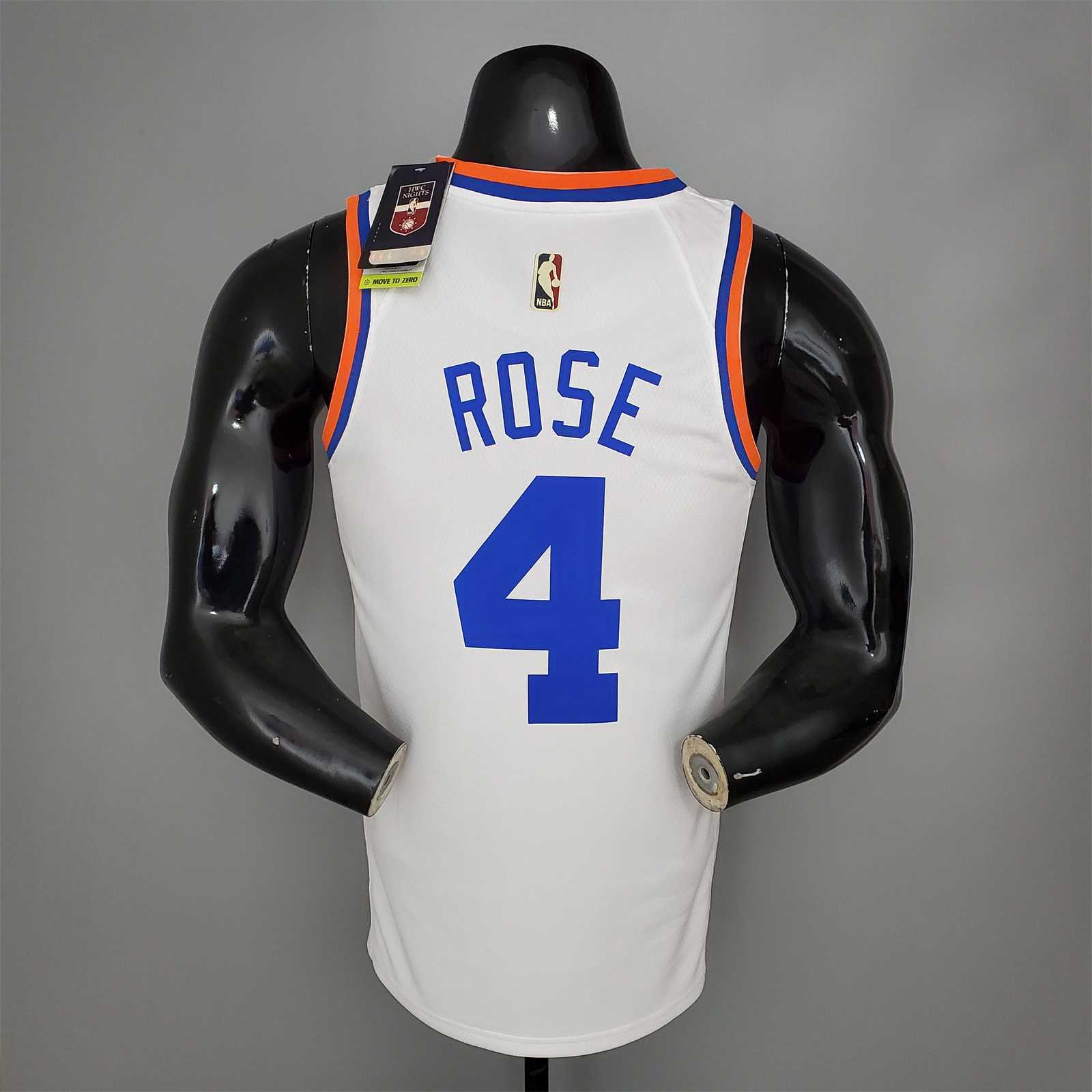 ROSE#4 75th Anniversary Knicks White 5
