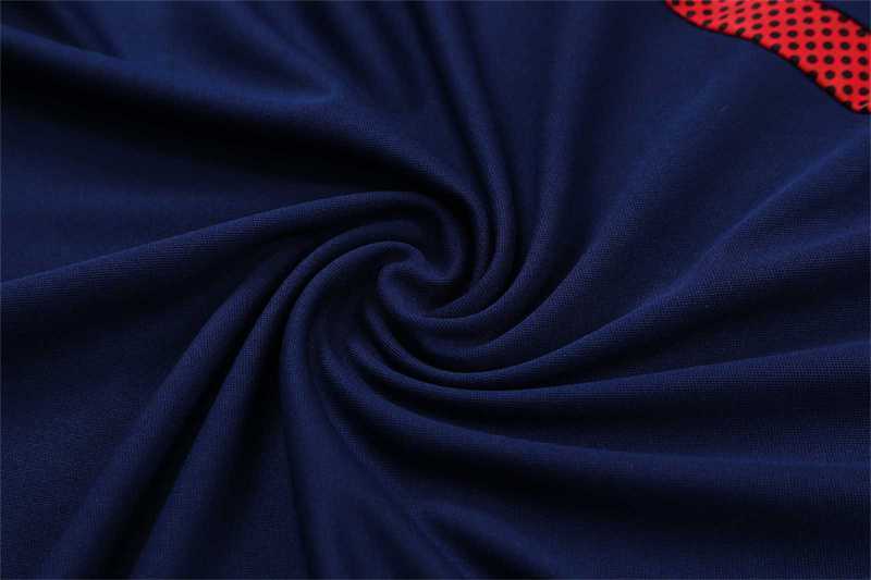 Polo Bayern sapphire blue and red three sides 15