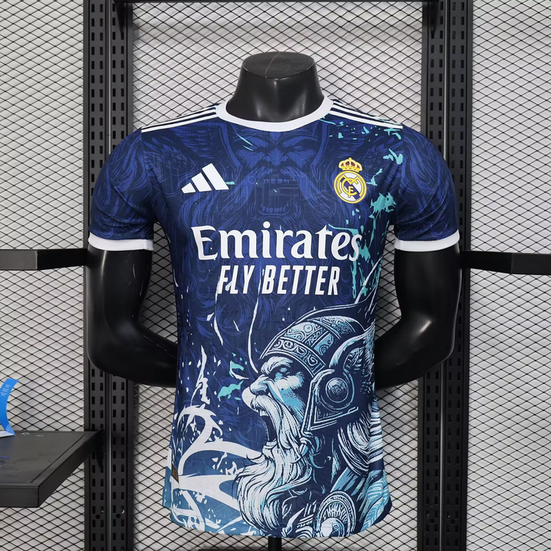 25-26 Real Madrid x Olaf Navy Kit Player Version Shirt AAAAJersey Wholesale Yupoo