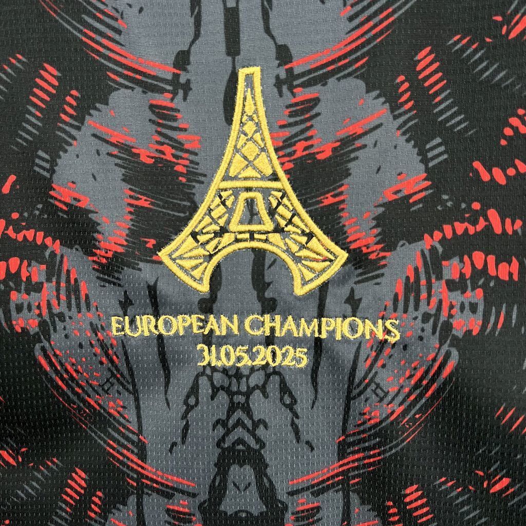 25-26 PSG European Champions Grey Special Edition Shirt Football Apparels AAAAJersey Supply Yup 1