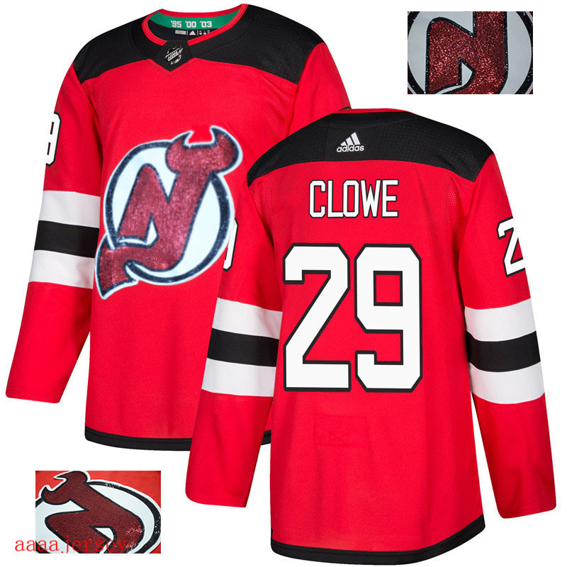 2018 New Jersey Devils Ice Hockey jersey M-3XL 新泽西魔鬼队时尚亮片款冰球服 21