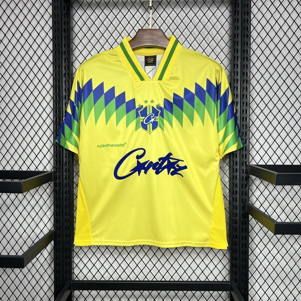 1995 Brazil Home Retro Corteiz Special Kit Vintage Shirt Soccer AAAAJersey Yupoo