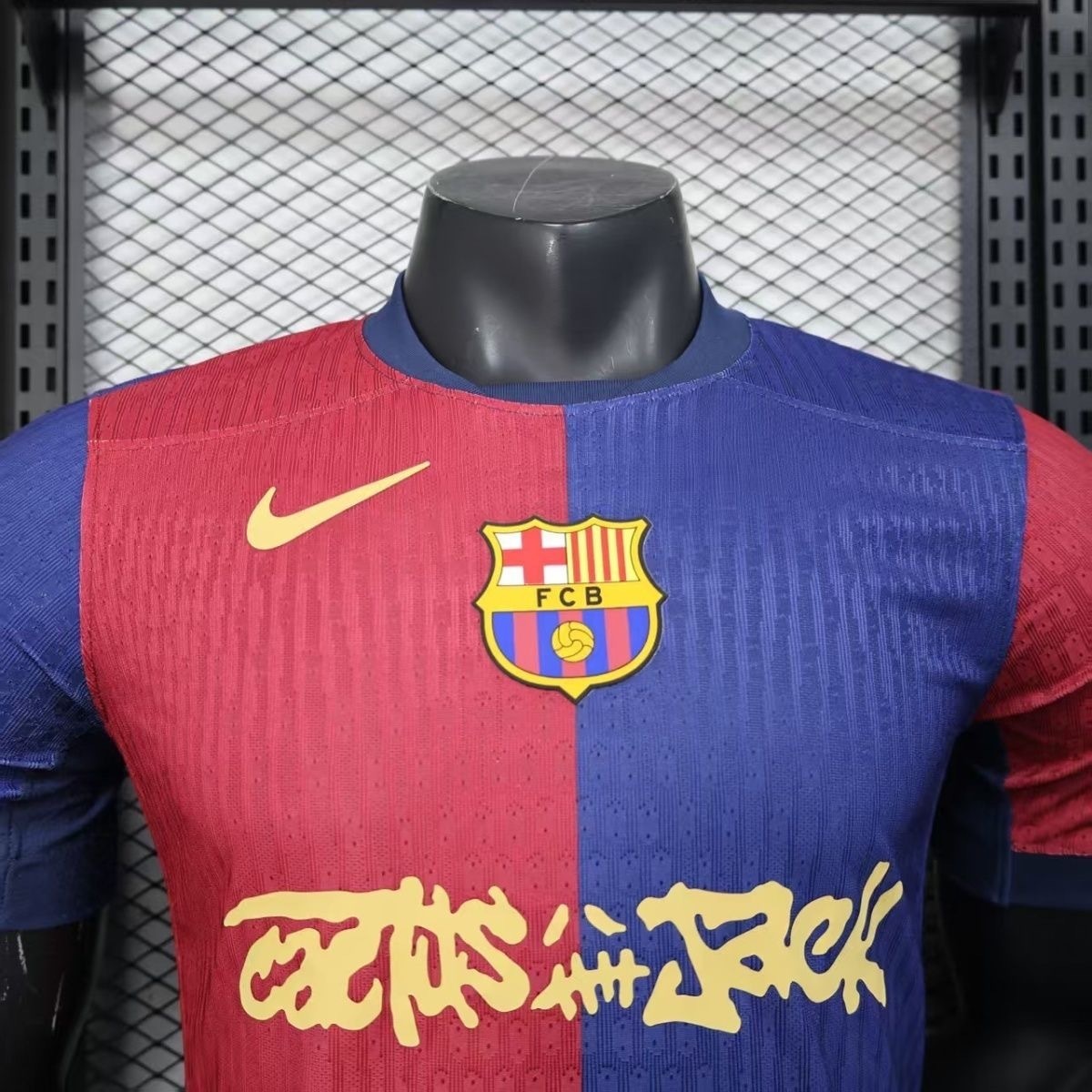 24-25 Barcelona x Travis Scott Home Kit Player Version Shirt AAAAJersey Yupoo 4