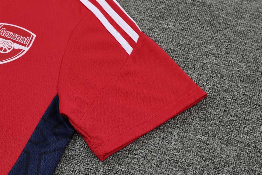 22-23 Arsenal Training Suit Short Sleeve Kit Red 3