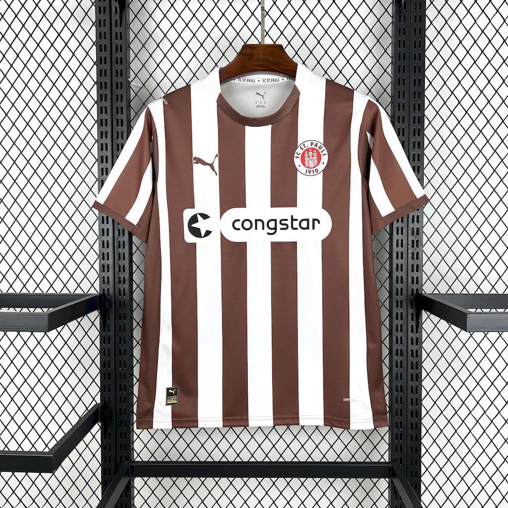 25-26 St Pauli Home T-Shirt Football Apparels Soccer AAAAJersey Yupoo S-2XL 1