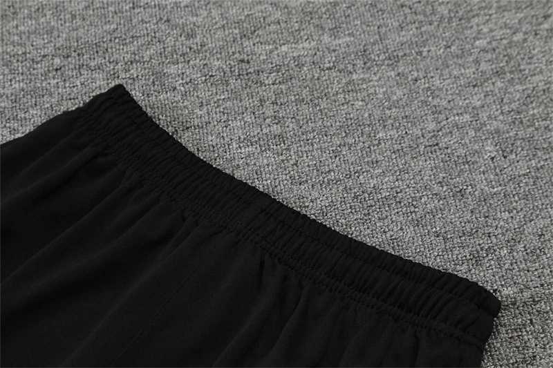 Polo Marseille black with grey-stripe 6