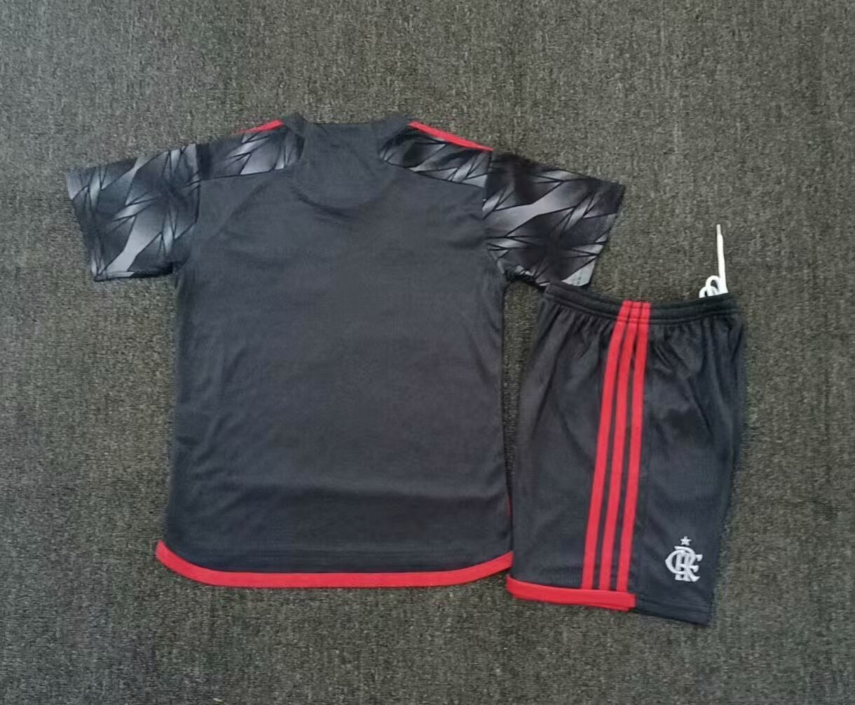 24-25 Flamengo Third Kids Kits Youth Apparels AAAAJersey Supplier Yupoo 1