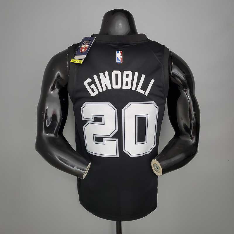 New GINOBILI#20 season Spurs City Edition black 7