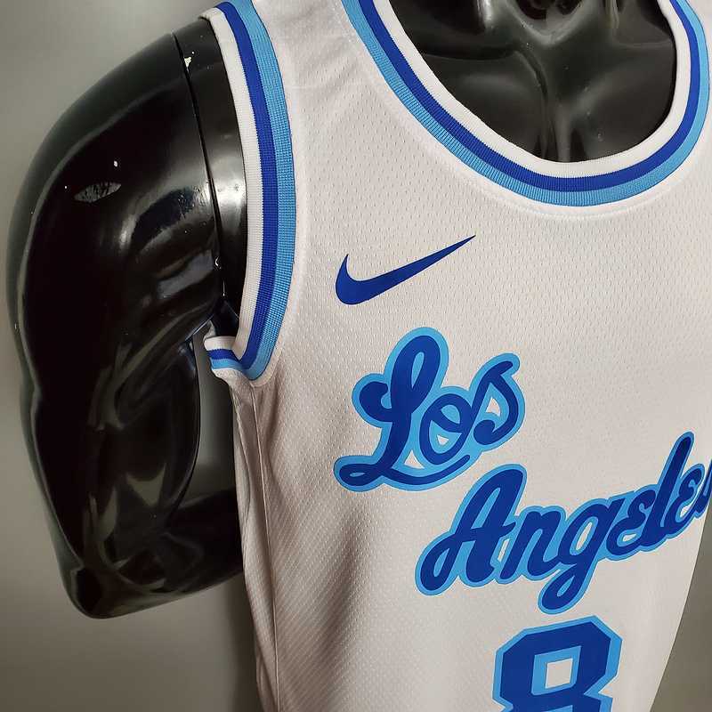 Retro night Bryant #8 Lakers white 4