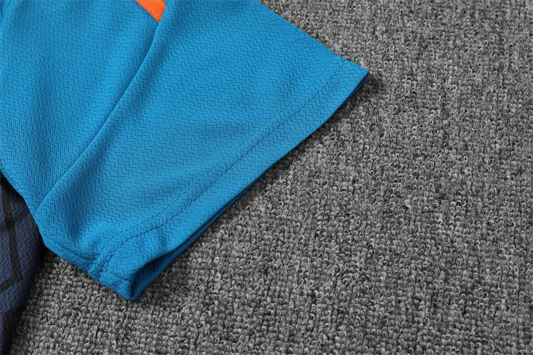 2223 Manchester United Training Suit Short Sleeve Kit Blue 8