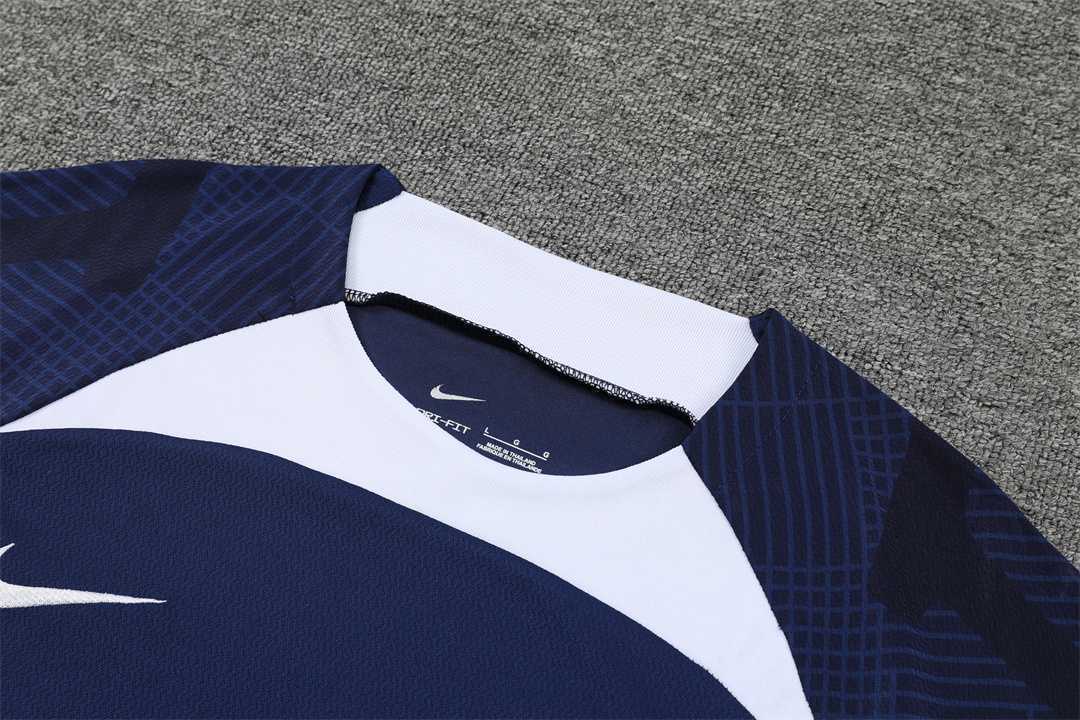 22-23 PSG Training Short Sleeve Kit Blue 11