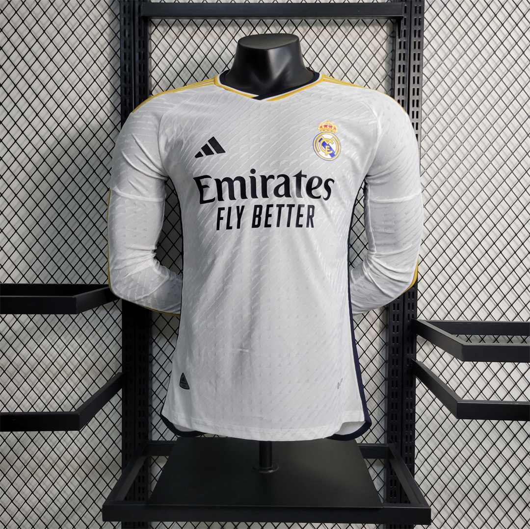 23-24 Real Madrid home player version Long Sleeve