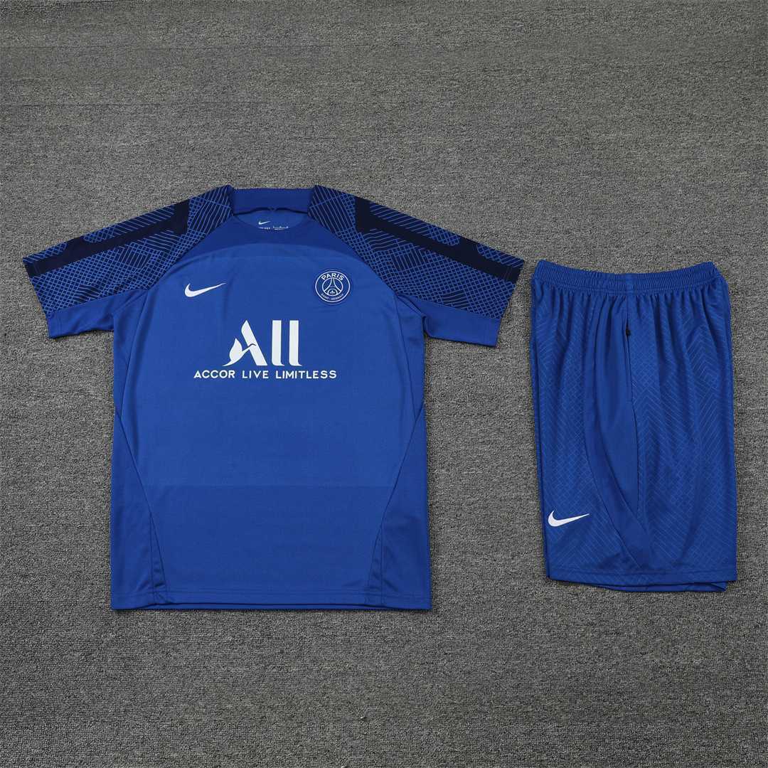 22-23 PSG training suit short sleeve kit blue 6
