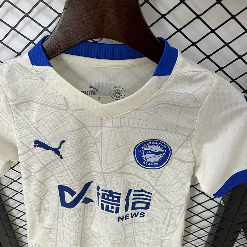 24-25 Alaves Away Kid Kits Youth Apparels Soccer AAAAJersey Yupoo 6