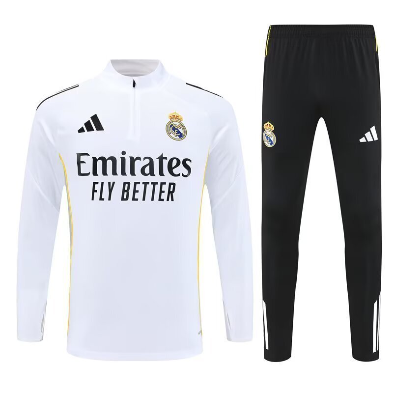 25-26 Real Madrid White Training Kit Soccer AAAAJersey Yupoo S-2XL