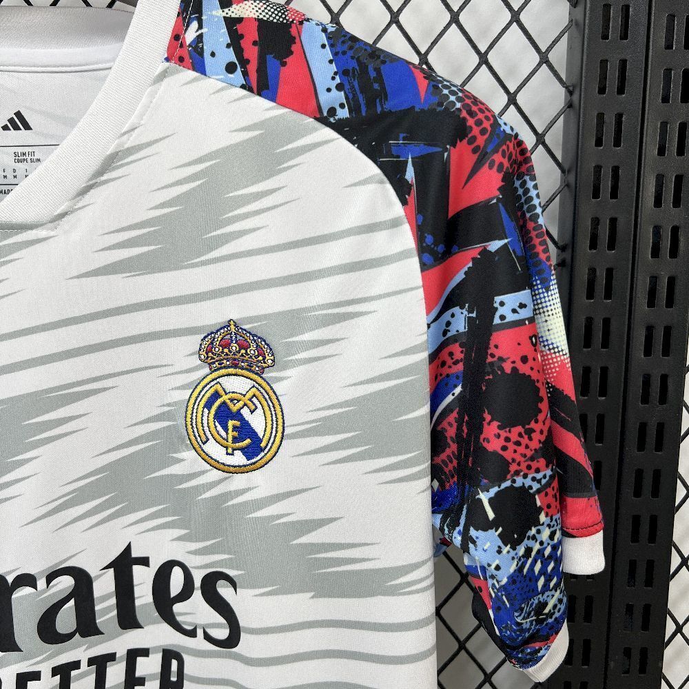 25-26 Real Madrid Pre-Match Soccer T-Shirt AAAAJersey Supply Yupoo-1 2