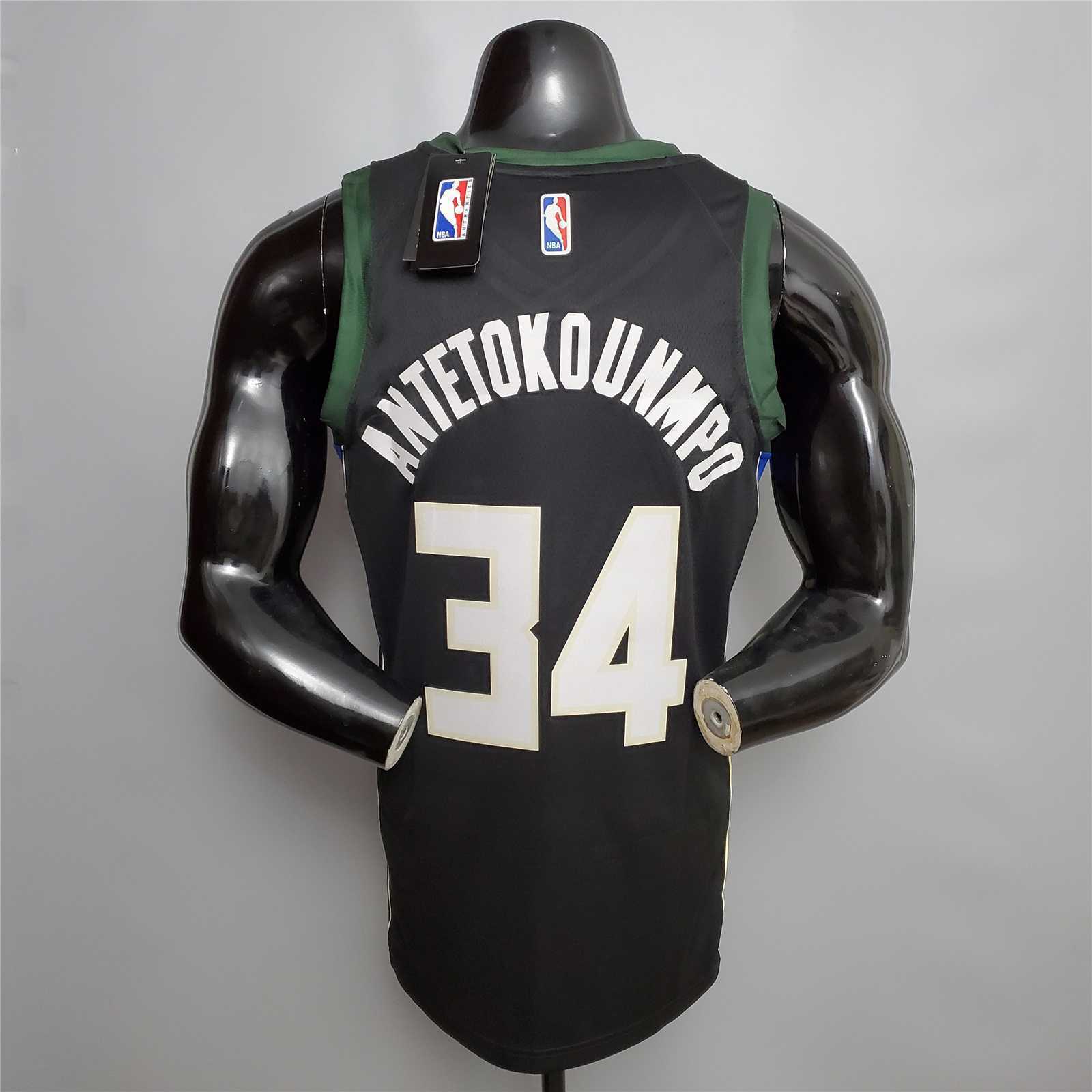 Antetokounmpo#34 Bucks Black 2
