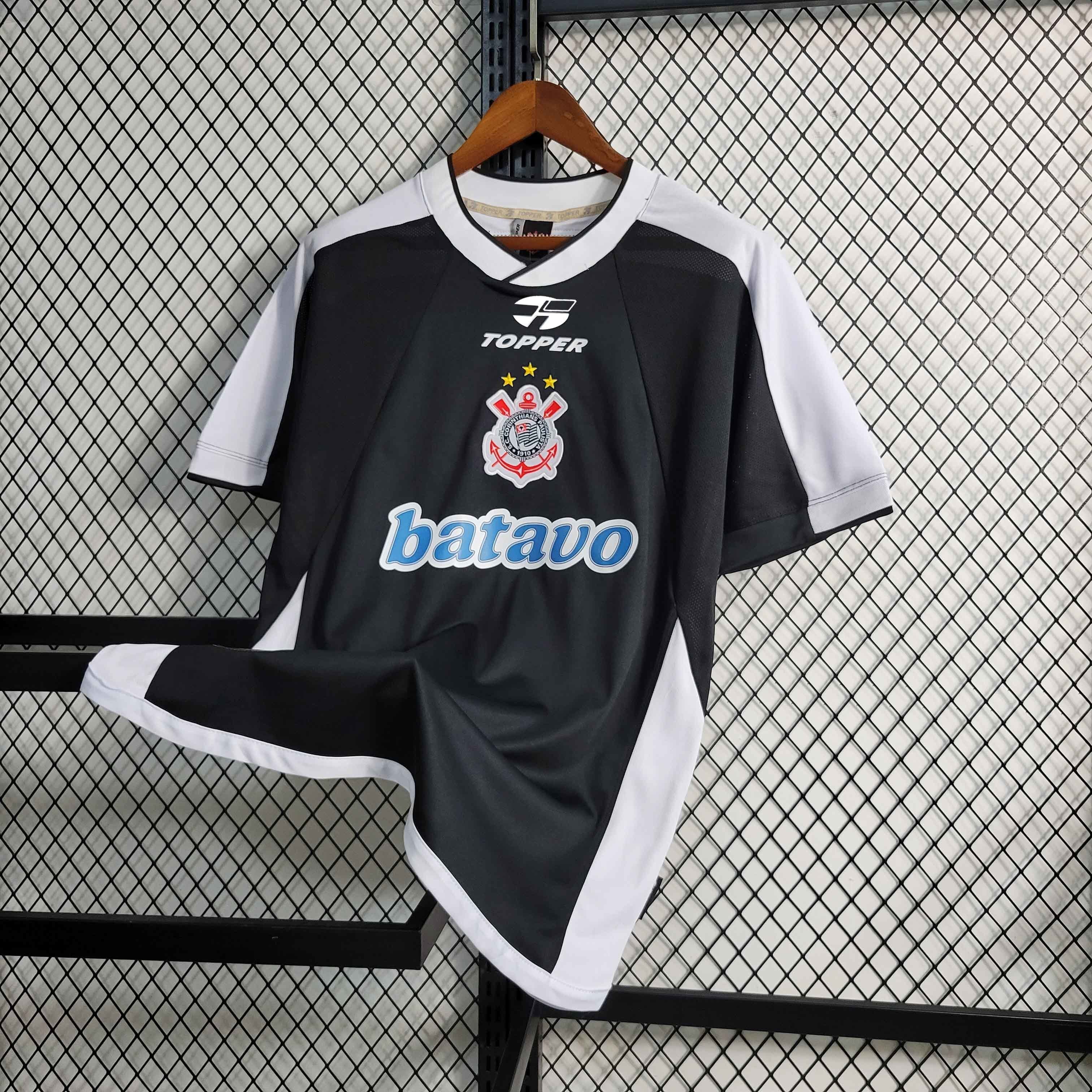 2000 Retro Corinthians Away S-XXL Soccer Jerseys 4