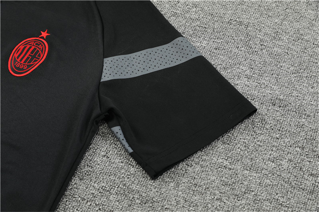 22-23 AC Milan Training Kit Black 7