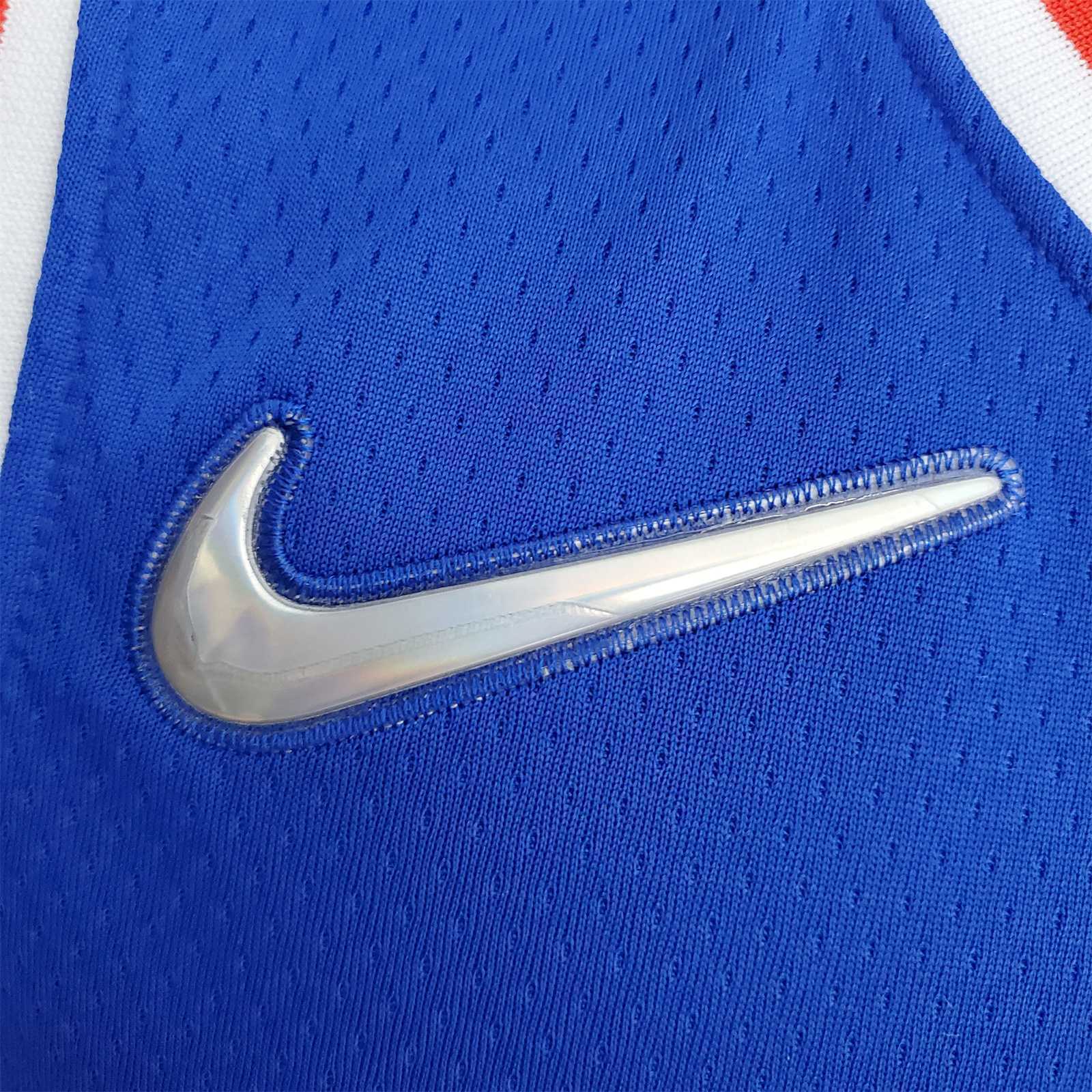 75th Anniversary Philadelphia 76ers MAXEY#0 Blue NBA Jersey 9