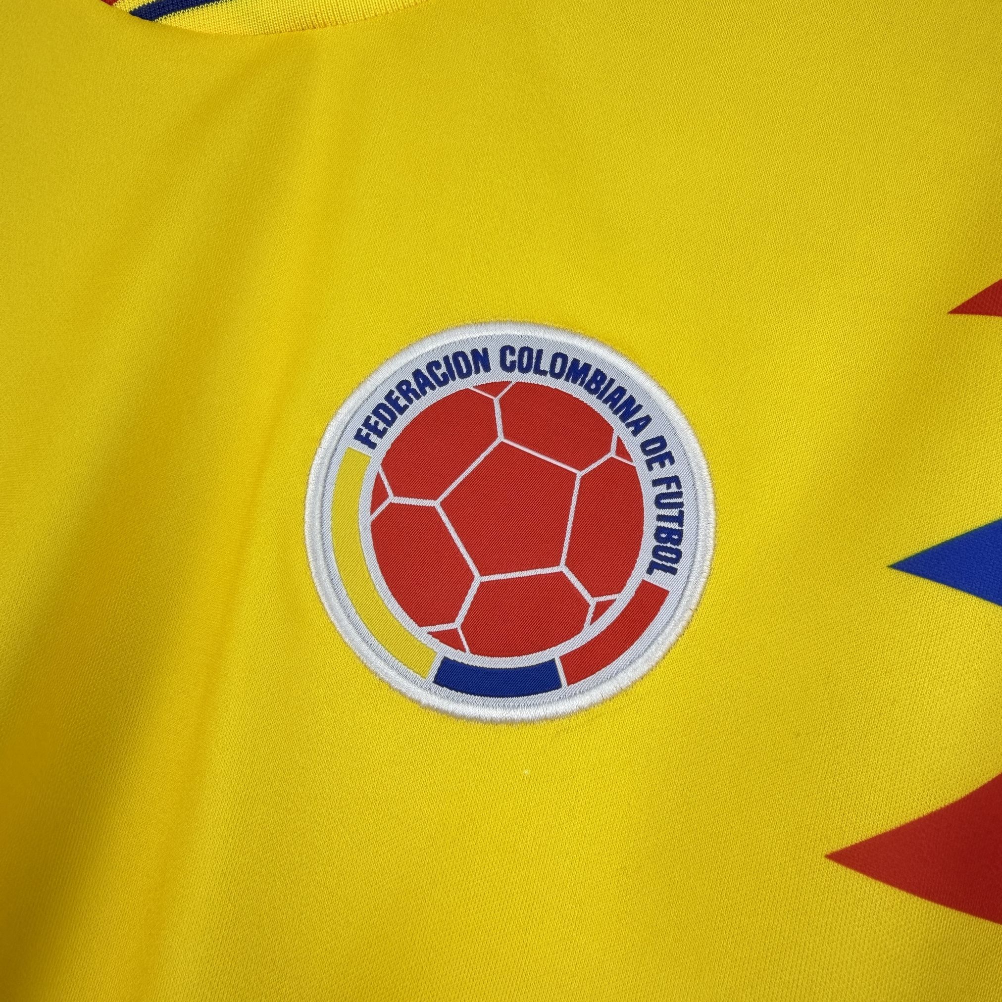 1990 Colombia Retro Mens Home Kit Football Long Sleeve Shirt AAAAJersey Supply Yupoo 6 6