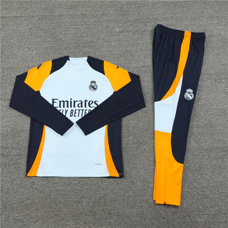 24-25 Real Madrid Long Sleeve Training Suit Football Shirts 3