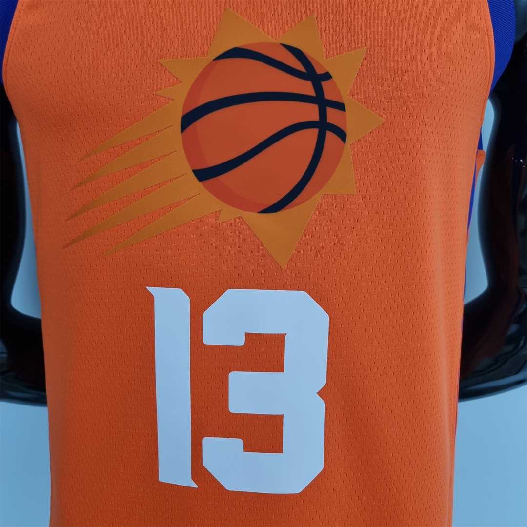 75th Anniversary NASH#13 Phoenix Suns Jordan Theme Orange NBA Jersey 1