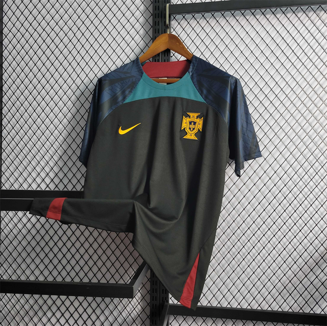 2223 Portugal Black Training Suit 5