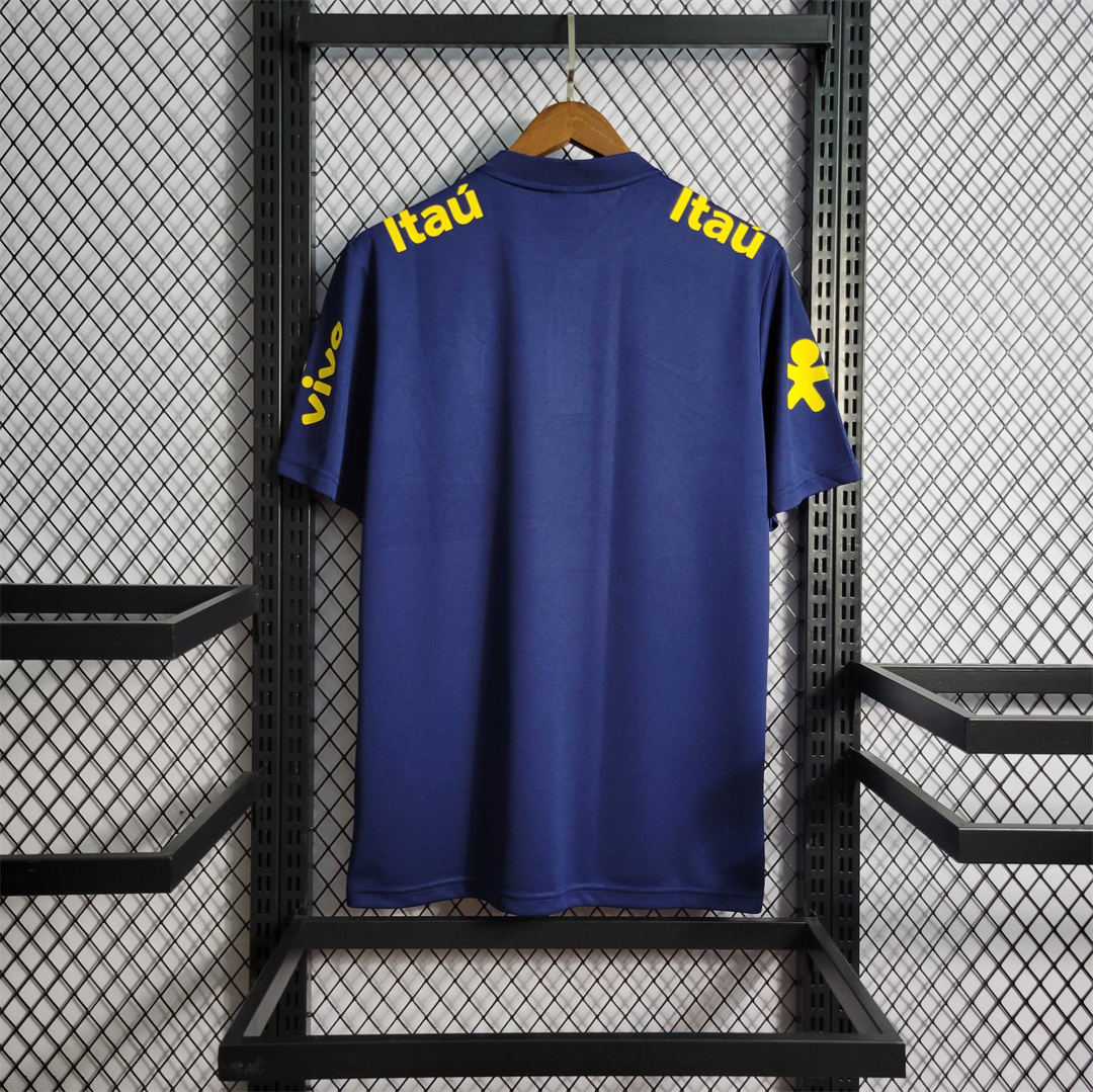 2023 Brazil Low Neck Polo Royal Blue 8