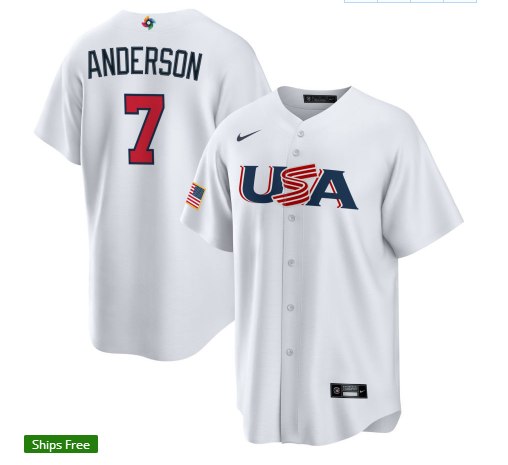 USA 2023 World Cup Baseball Jerseys 42