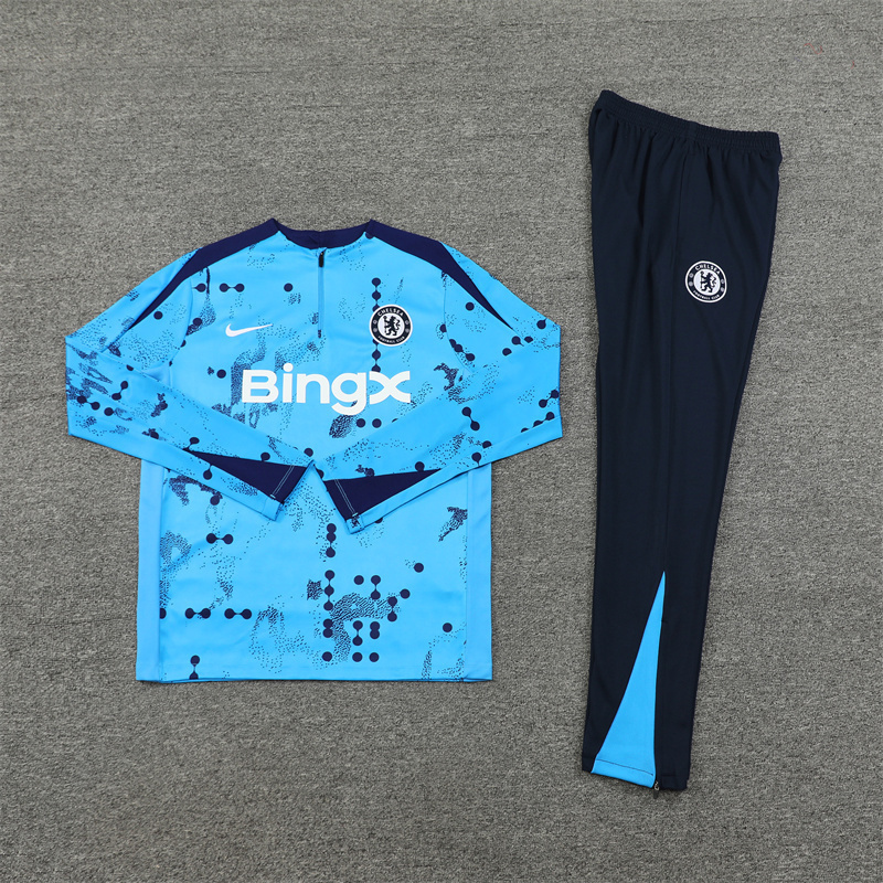 24-25 Chelsea Long Sleeve Training Suit Football Shirts 3