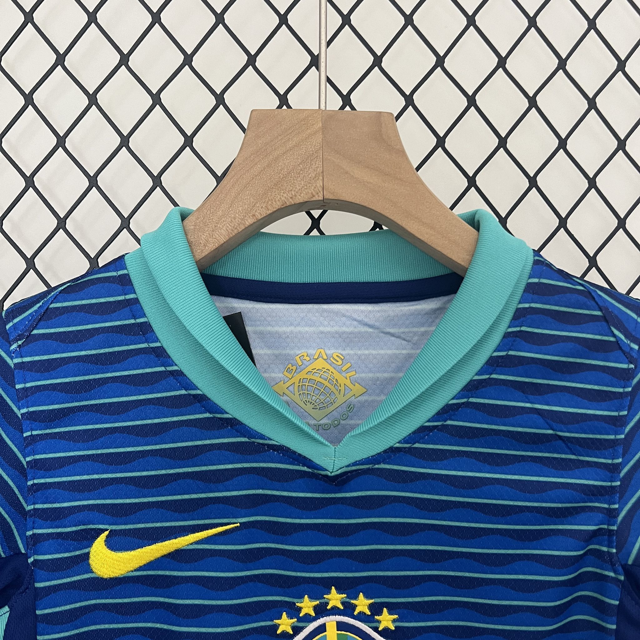 2024 Brazil Away Kid Kits Youth Apparels AAAAJersey Wholesale Yupoo 6