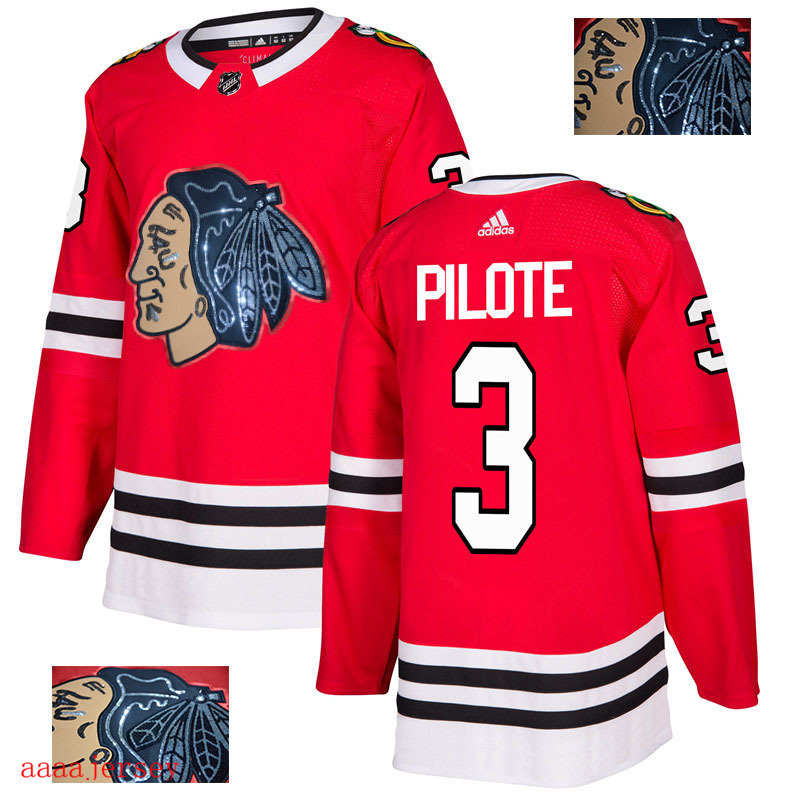 2018 Chicago Blackhawks ice hockey jersey M-3XL 芝加哥黑鹰队时尚亮片款冰球服 3