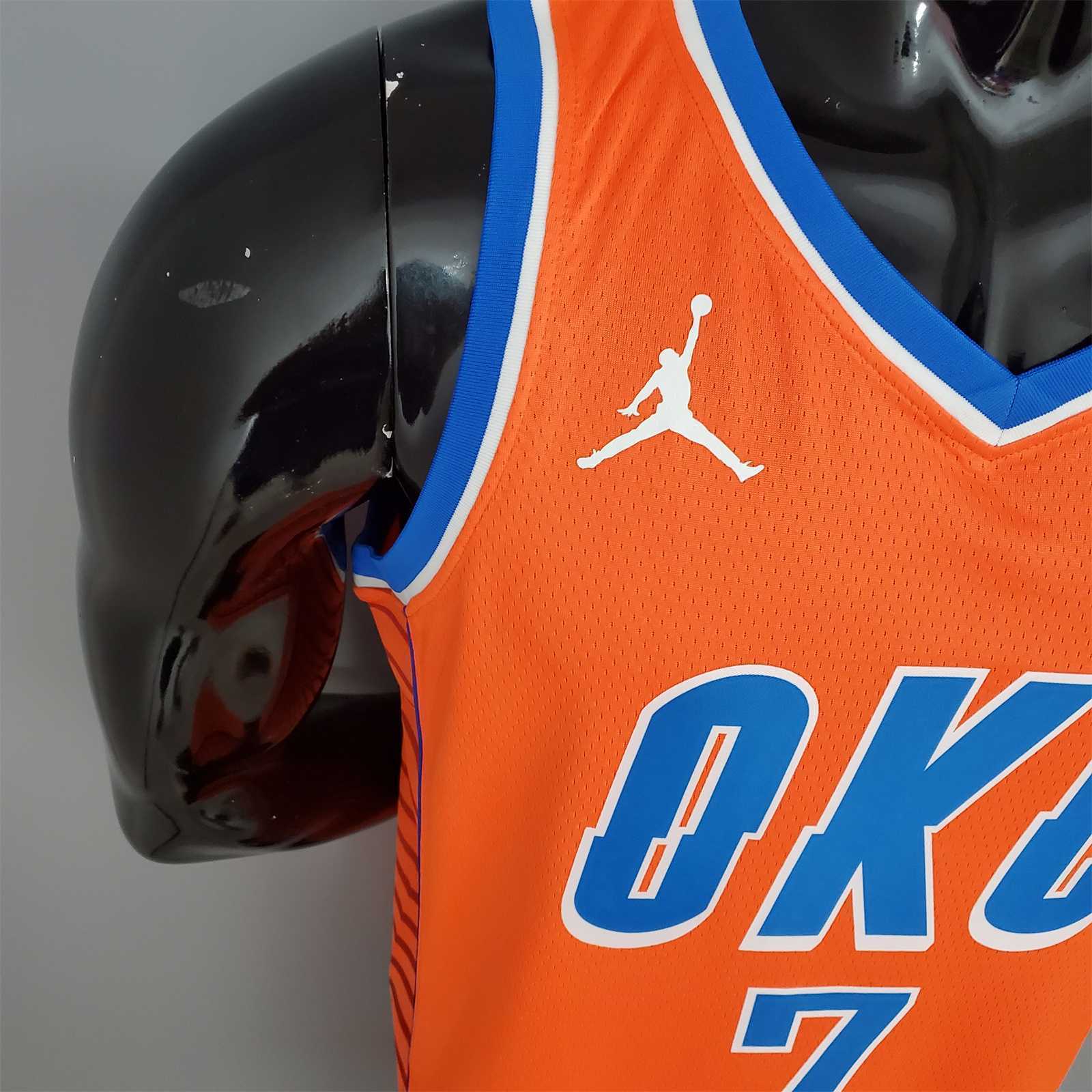 ANTHONY#7 Thunder Jordan Orange 5