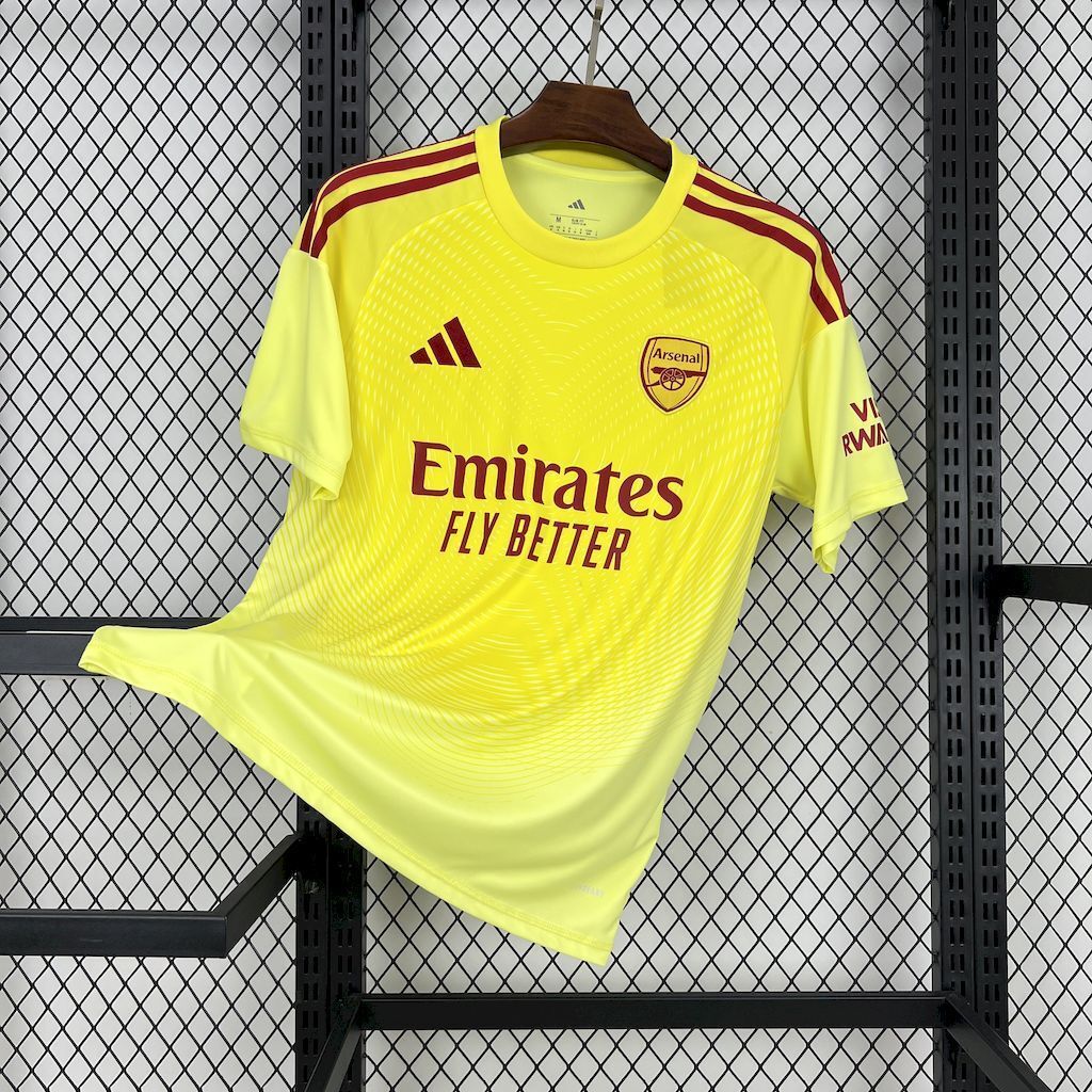 25-26 Arsenal Yellow Goalkeeper Shirt Football Uniform AAAAJersey Yupoo