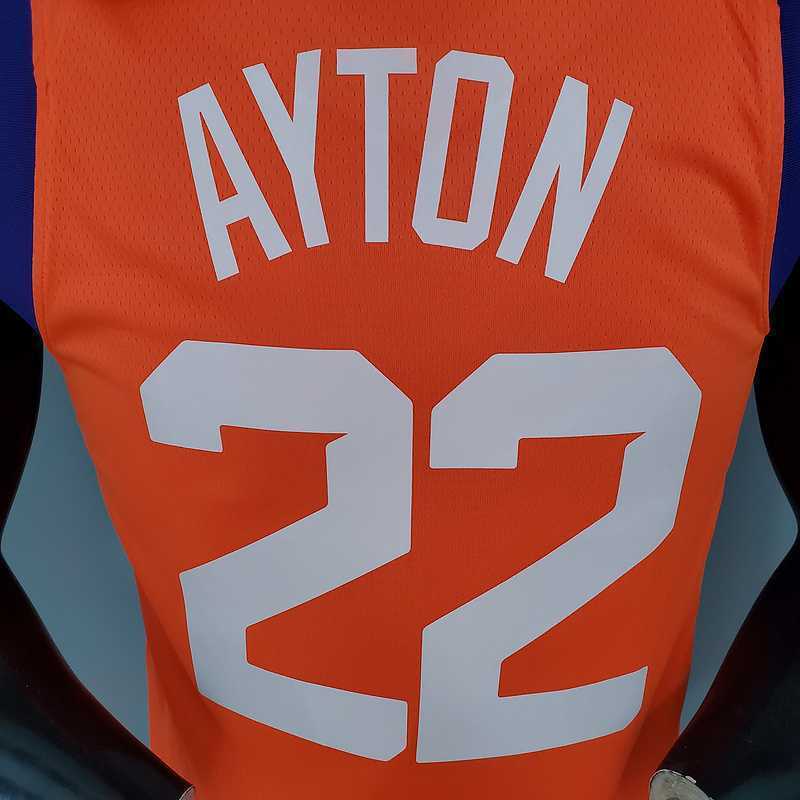 2021 AYTON#22 Suns Jordan Theme Orange 2