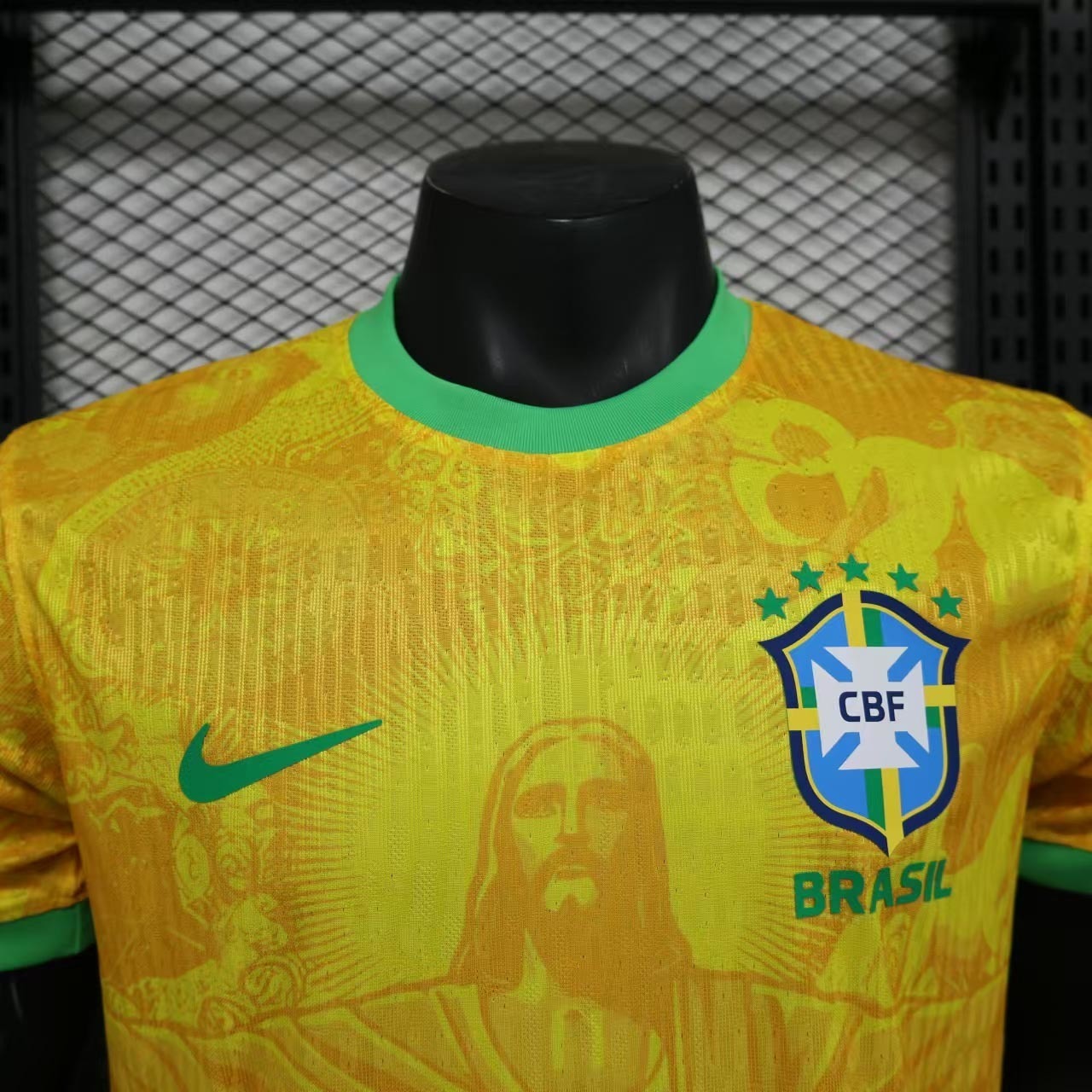 2024 Brazil Jesus the Redeemer Special Edition Kit Player Version Shirt AAAAJersey Supplier Yup 1