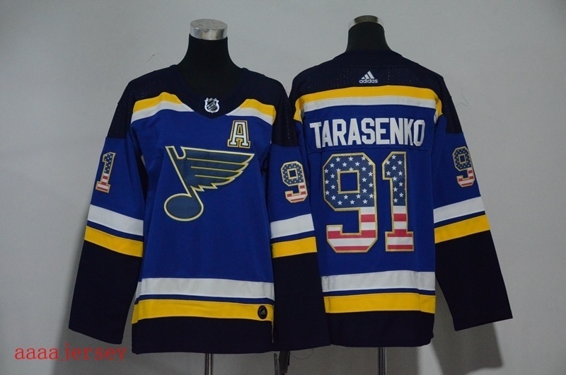 St. Louis Blues women ice hockey jersey S-XL 圣路易蓝调队女装冰球服 1
