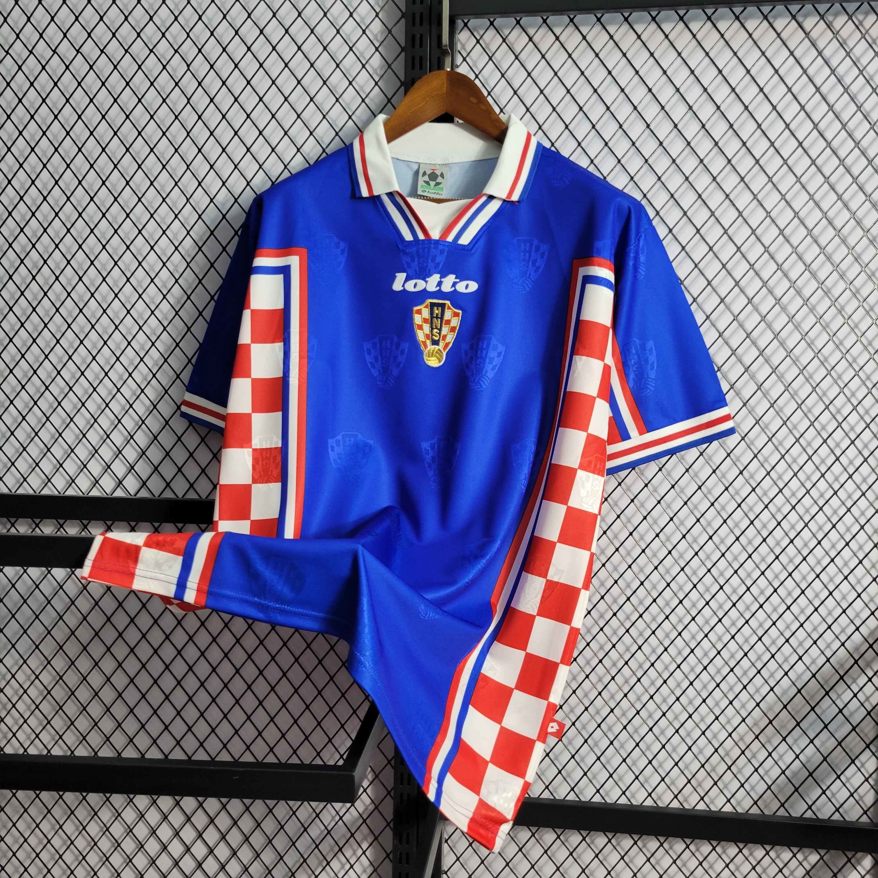 1998 Croatia Away Retro Kit Jersey Supplier Yupoo 6