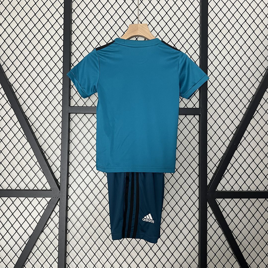 17-18 Real Madrid Third Away Retro Kids Kit Size-16-28 Soccer Jersey Yupoo 11