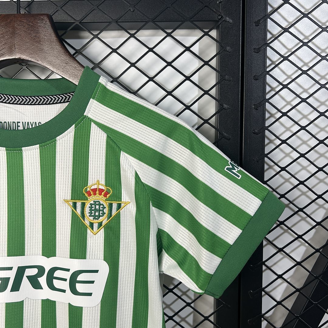 24-25 Real Betis Conference League Final Kid Kits Youth Apparels AAAAJersey Wholesale Yupoo 6