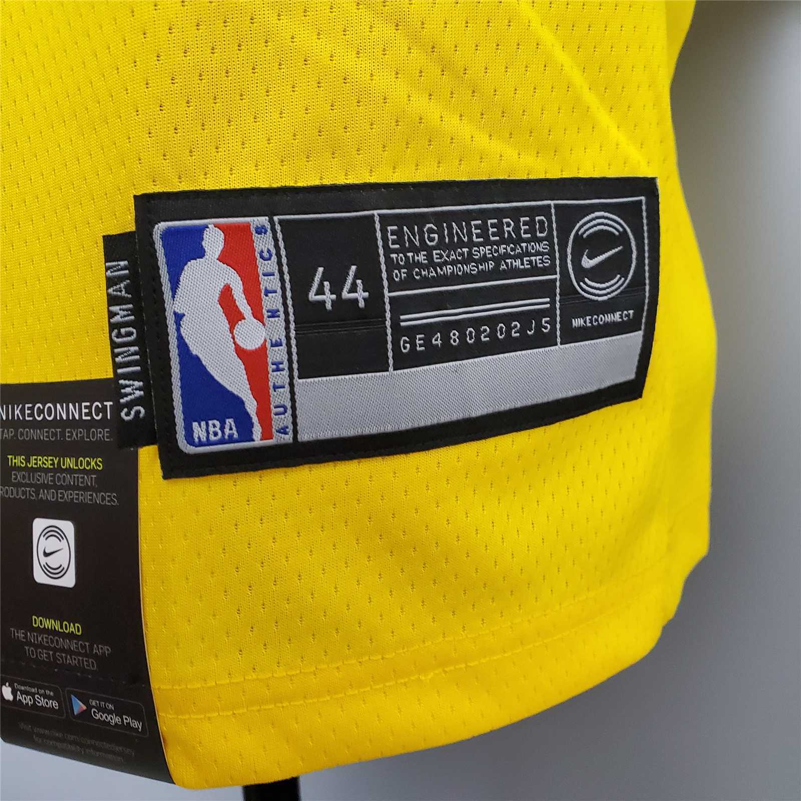 KUZMA #0 Lakers Round neck yellow 1