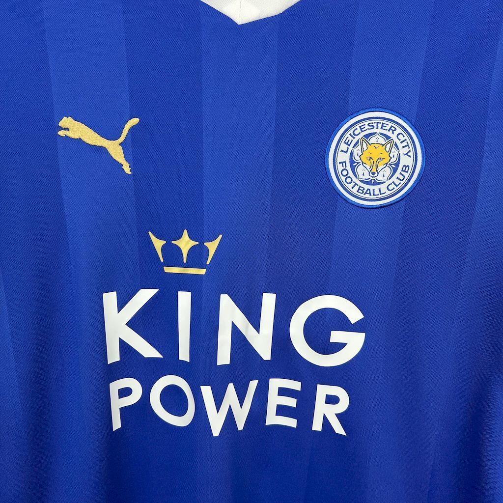 15-16 Leicester City Home Retro Kit Vintage Shirt AAAAJersey Supplier Yupoo 1