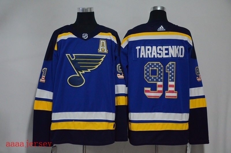 St. Louis Blues ice hockey jersey M-3XL 圣路易蓝调队冰球服 6