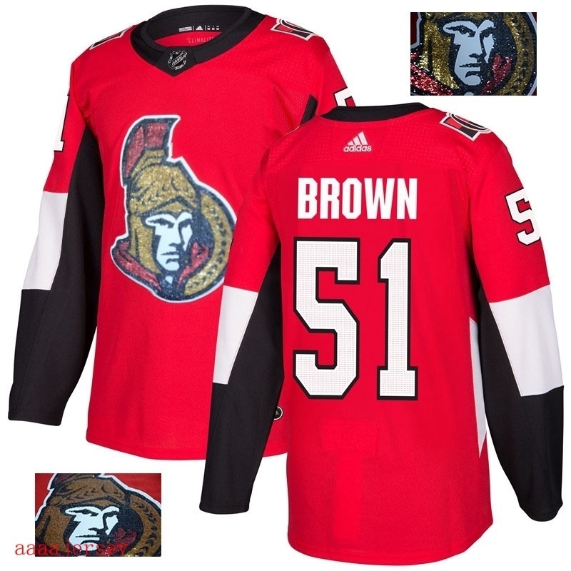 2018 Ottawa Senators ice hockey jersey M-3XL 渥太华参议员队时尚亮片款冰球服 16