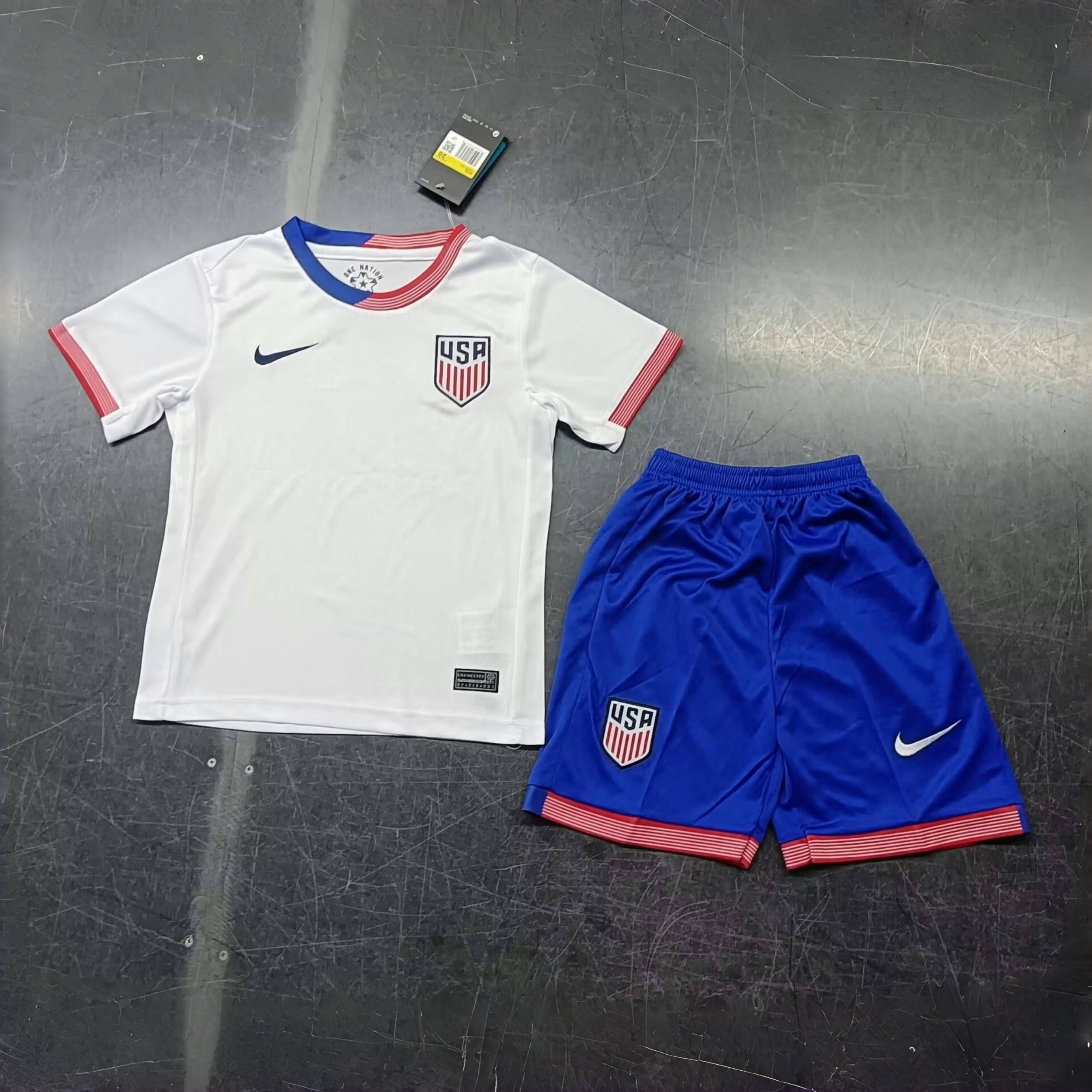 2024 USA Home Kid Kits Copa America Children Sets Soccer Jerseys Yupoo