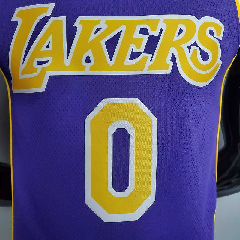New Lakers Jordan KUZMA #0 theme purple round neck 6