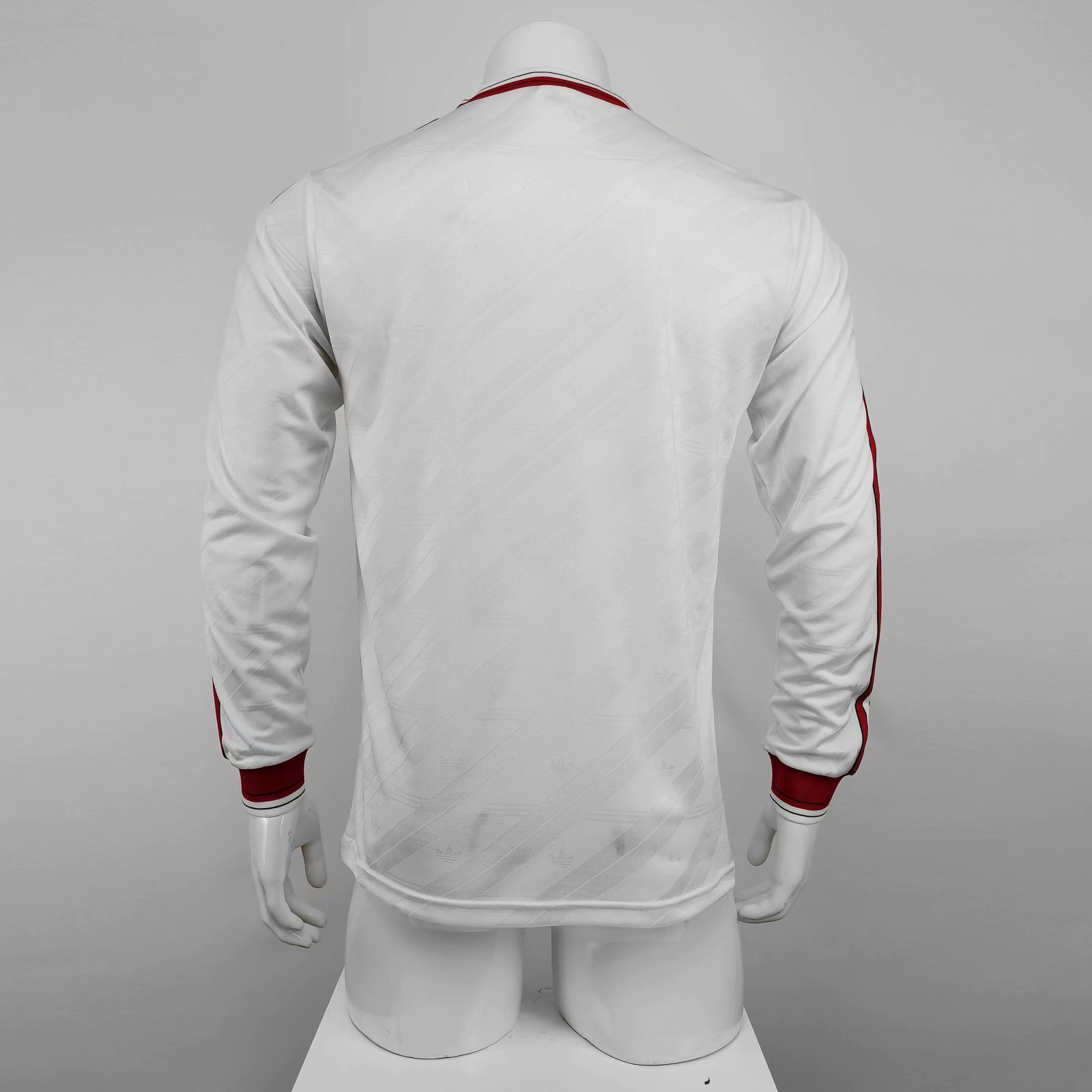 86-88 Manchester United away white away long sleeve 4