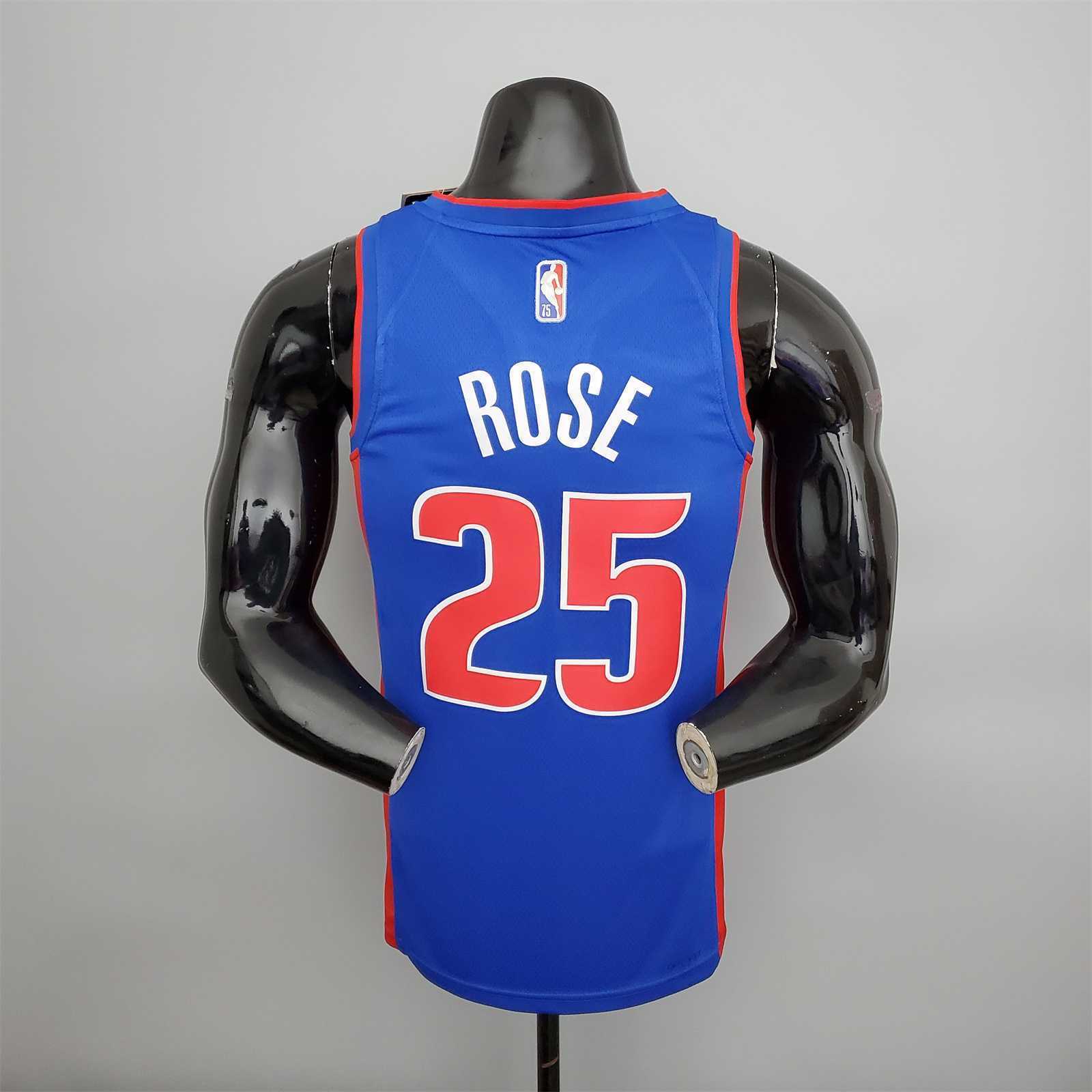 75th Anniversary Rose #25 Pistons Blue 2