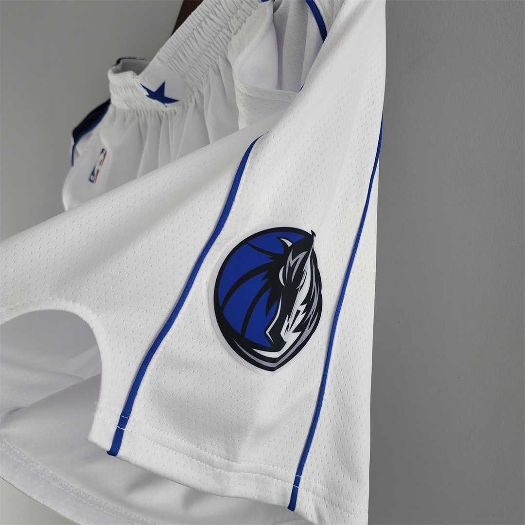 Dallas Mavericks NBA Shorts White 8